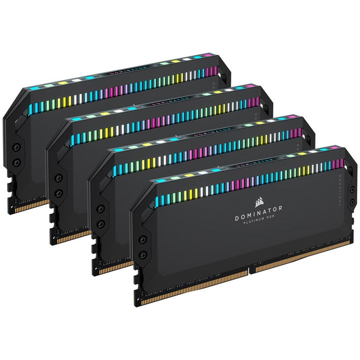 Corsair Dominator Platinum RGB DDR5-6600 RAM, CL32, XMP - 64 GB Quad-Kit, schwarz image number 0