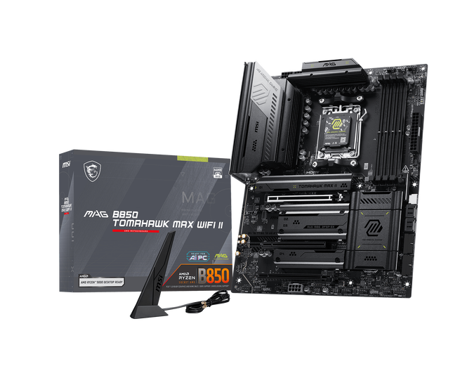 MSI MAG B850 Tomahawk Max WiFi II Mainboard, Sockel AM5, AMD B850, ATX, DDR5 image number 0