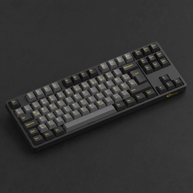 AKKO Black & Gold 5087S Gaming Tastatur, RGB &ndash; Akko V3 Cream Yellow Pro Switches, ISO DE, schwarz & gold image number 1