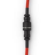 Glorious Coiled Cable Crimson Red, USB-C to USB-A, 1.37m - red/black image number null