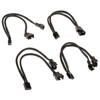 Akasa PWM L&uuml;ftersplitter, 4er Pack - schwarz