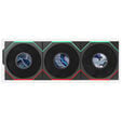 Lian Li UNI FAN TL LCD FLEX Wireless Fan, ARGB and LCD - 120mm, black, 3-pack with controller image number null