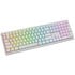 Ducky Zero 6108 Pure White Kabellose Gaming Tastatur, RGB - Cherry MX2A Speed-Silver, ANSI (US) image number null