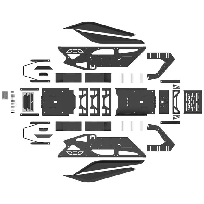 Res-Tech GT Cockpit Simracing Rig - Shiny White image number 5