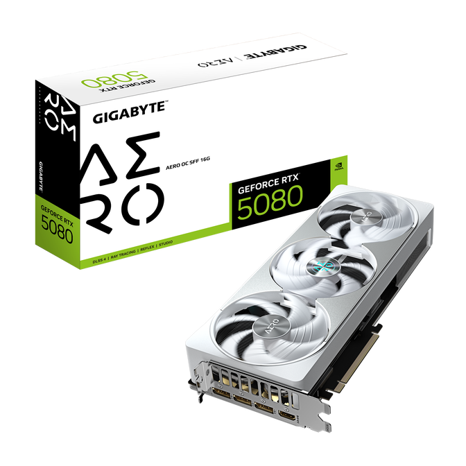 GIGABYTE GeForce RTX 5080 Aero OC SFF 16G, 16384 MB GDDR7 image number 0