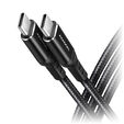 AXAGON BUCM-CM30AB USB-C zu USB-C 2.0 Kabel, 3 m, PD 60W, 3A, geflochten - schwarz image number null