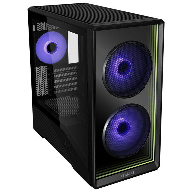 Lian Li Vector V150 INF PC-Geh&auml;use, Mini-Tower, mATX, Tempered Glass, Unendlichkeitsspiegel - schwarz image number 1