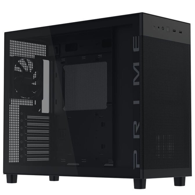 ASUS Prime AP303 PC-Geh&auml;use, Midi-Tower, ATX, Tempered Glass - schwarz image number 2