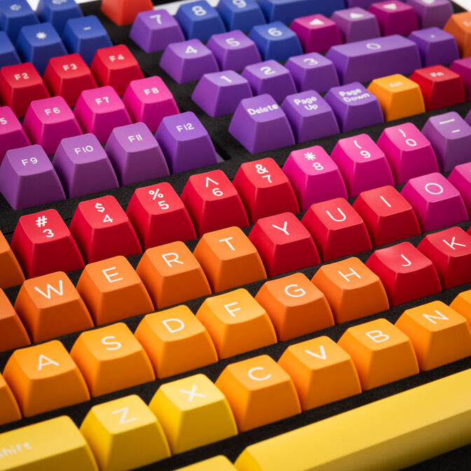 Ducky Afterglow ABS Double-Shot Keycap Set, US Layout image number 2