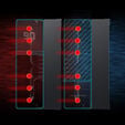 Jonsbo CC90 CPU Cooler, Dual Tower, 130mm PWM Fan, Segment Display - Black image number null