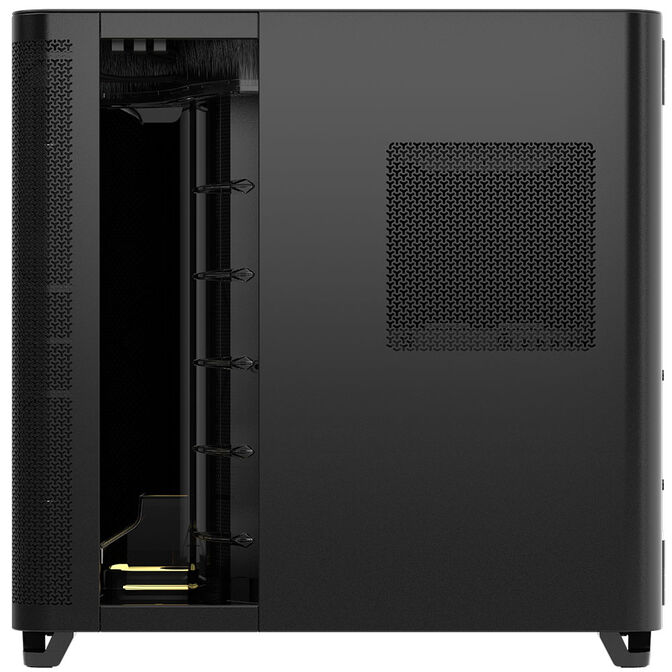 Corsair AIR 5400 LX-R LINK PC Case, Mid-Tower, Tempered Glass, RGB - includes 3x 120mm Fans, black image number 4