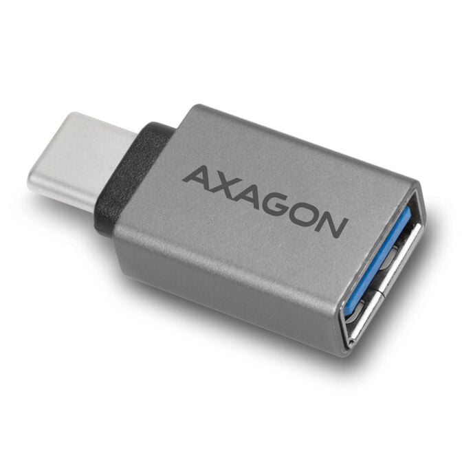 AXAGON USB-C 3.1 M auf USB-A F Adapter, Aluminium - schwarz image number 1