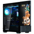 Zalman Z10 DS PC-Gehäuse, Midi-Tower, ATX, RGB, Tempered Glass - schwarz, mit LCD-Display image number null