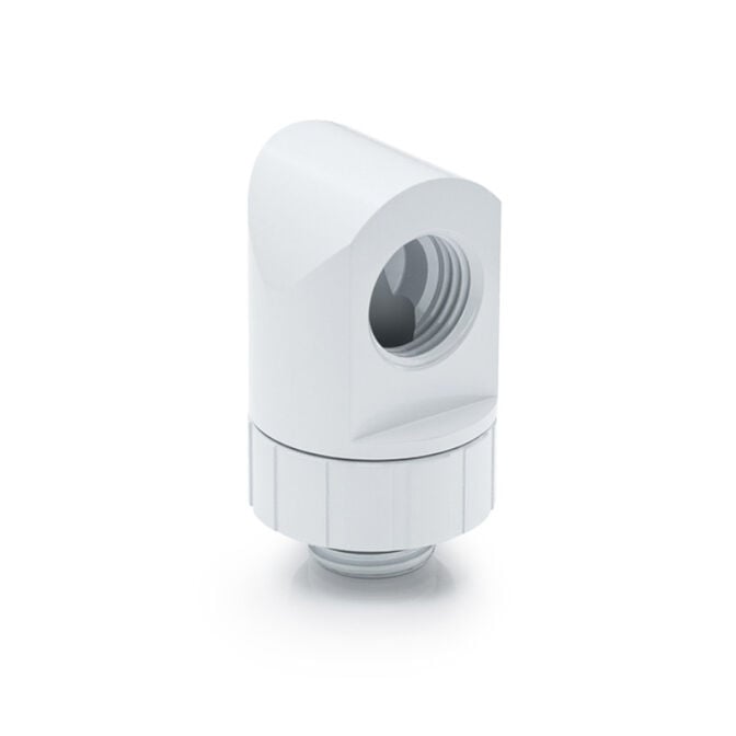Bitspower Artemis 90 Grad Fitting - drehbar, arctic wei&szlig; image number 0