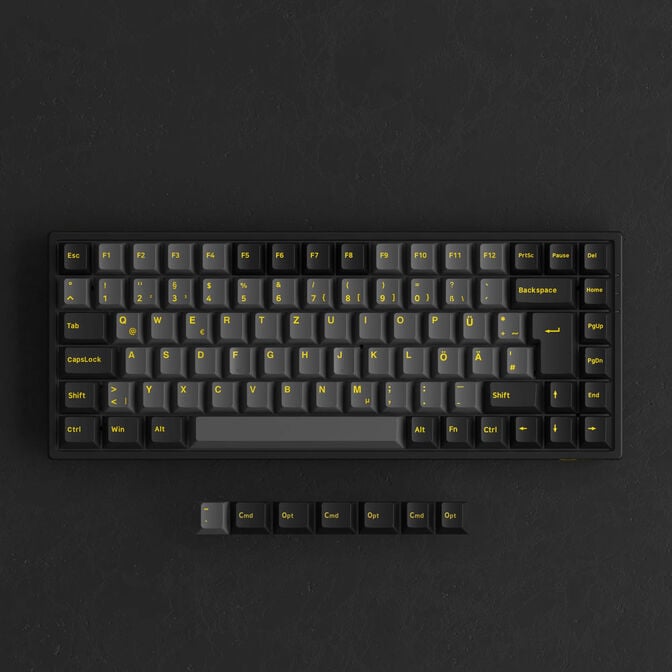 AKKO Black & Gold 3084B Plus Gaming Tastatur, RGB &ndash; Akko V3 Cream Yellow Pro Switches, ISO DE, schwarz & gold image number 6
