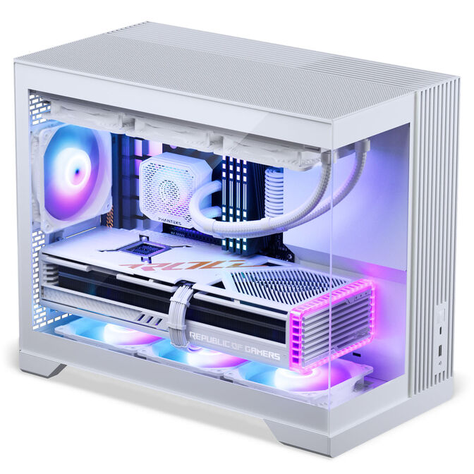 Phanteks XT V3 PC Case, Mini Case, mATX, Tempered Glass - including 3x 120mm Fans, White image number 3
