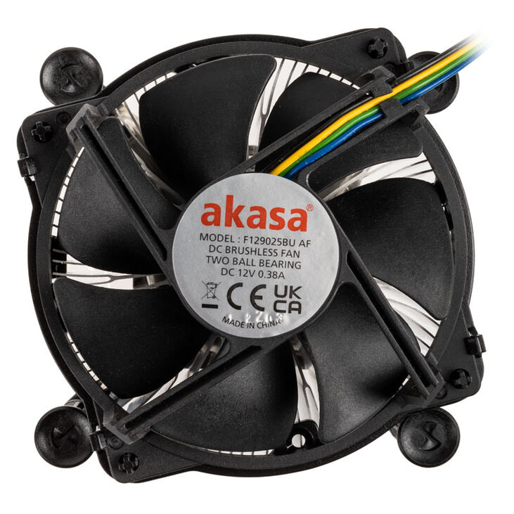 Akasa AK-CC6606BP01 Low Profile CPU Cooler - Socket LGA 1700, 63.2mm high image number 1