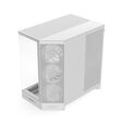 NZXT H9 Flow RGB PC Case, Mid-Tower, E-ATX, Tempered Glass - White image number null