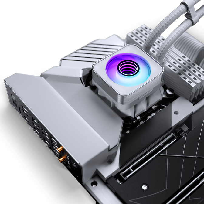 PHANTEKS Glacier One 420D30 X2 DRGB AiO Water Cooling - 420mm, white image number 3