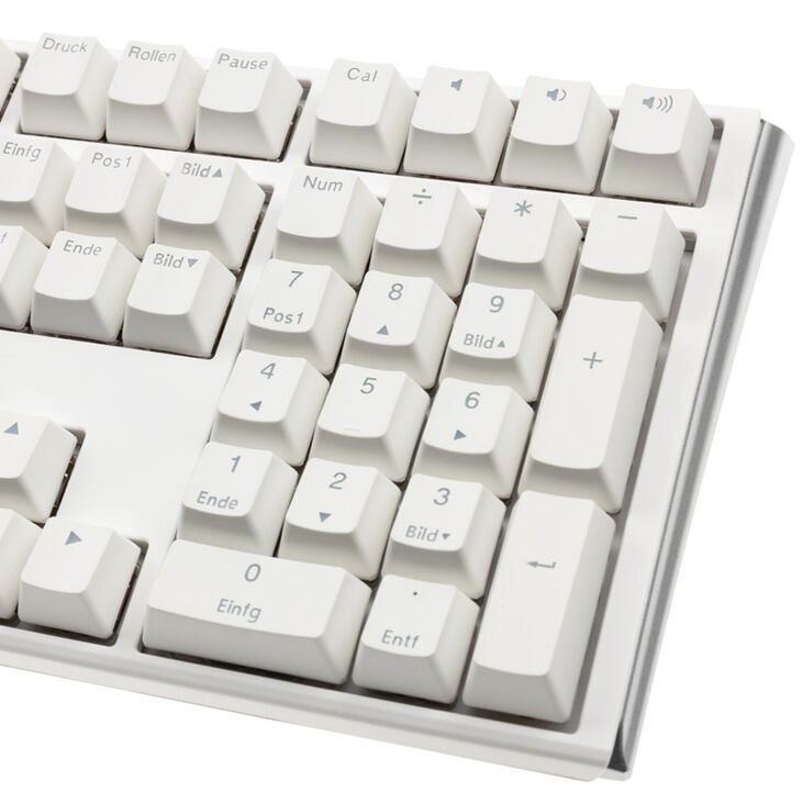 Ducky One 3 Classic Pure White Gaming Tastatur, RGB LED - MX-Clear image number 7