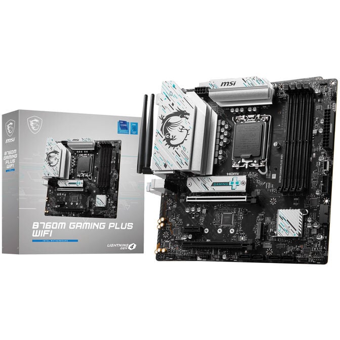 MSI B760M Gaming Plus WiFi, Socket LGA 1700, Intel B760M, Micro-ATX - DDR5 image number 0