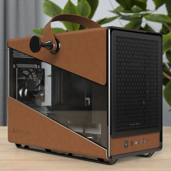 Montech HERITAGE PRO PC-Geh&auml;use, Midi-Tower, Micro-ATX, Tempered Glass - schwarz image number 8