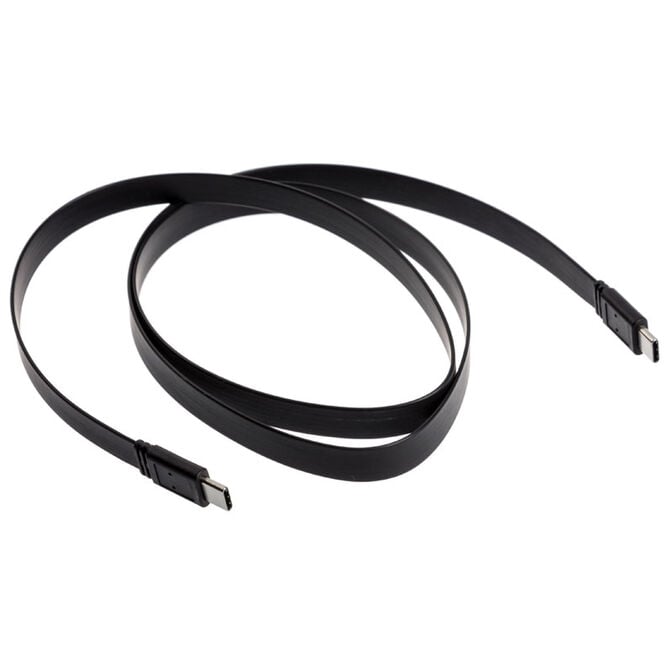 Akasa Type C to Type C Adapter Cable PROSLIM - Black image number 1