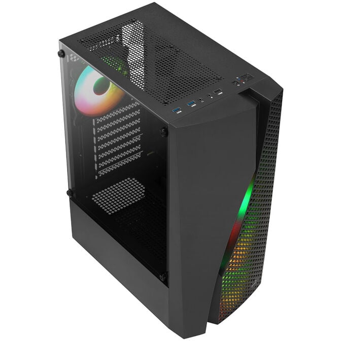 Aerocool Wave v3 Midi-Tower - schwarz Window image number 1