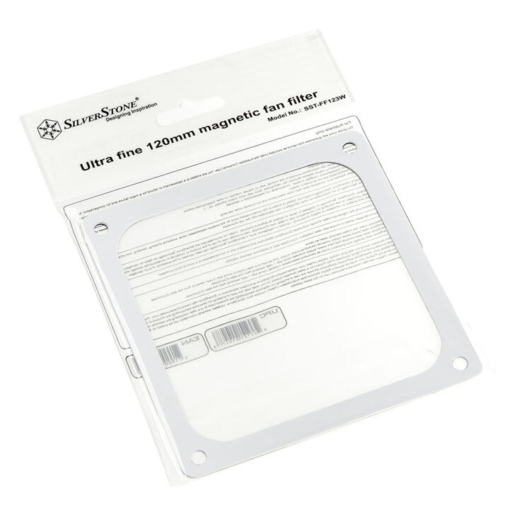 SilverStone SST-FF123W magnetischer Staubfilter, weiß - 120mm image number 2