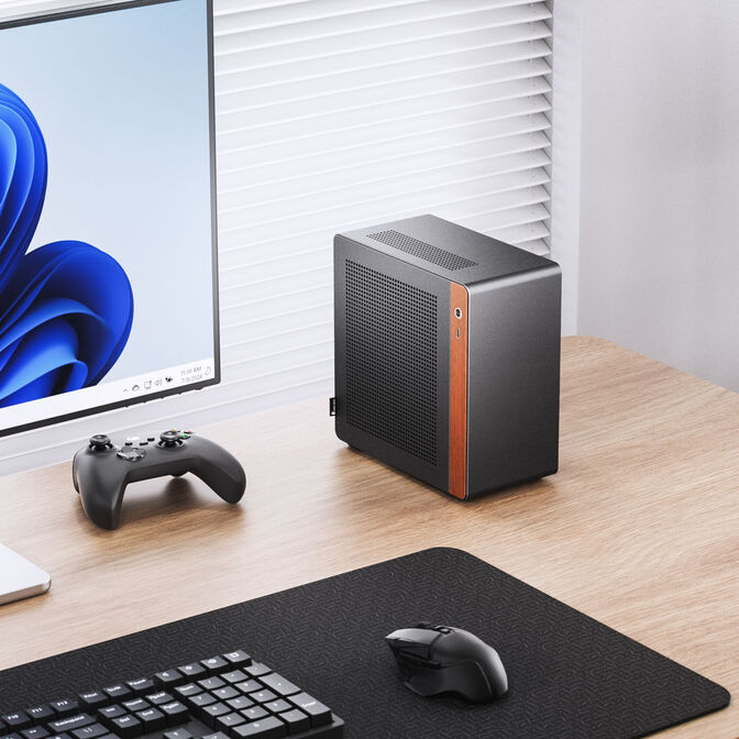 Jonsbo N10 PC case, mini-tower, mini-ITX - black image number 2