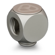 Thermal Grizzly DeltaMate Rotary Fitting - T, Matt Nickel image number null