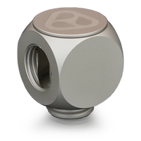 Thermal Grizzly DeltaMate Rotary Fitting - T, Matt Nickel
