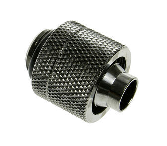 Bitspower Anschluss gerade G1/4 Zoll AG auf 16/10mm - schwarz gl&auml;nzend