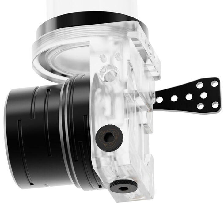 Singularity Computers Protium 2.0 ARGB 150 D5 Reservoir Combo without Pump - Acrylic, black image number 5