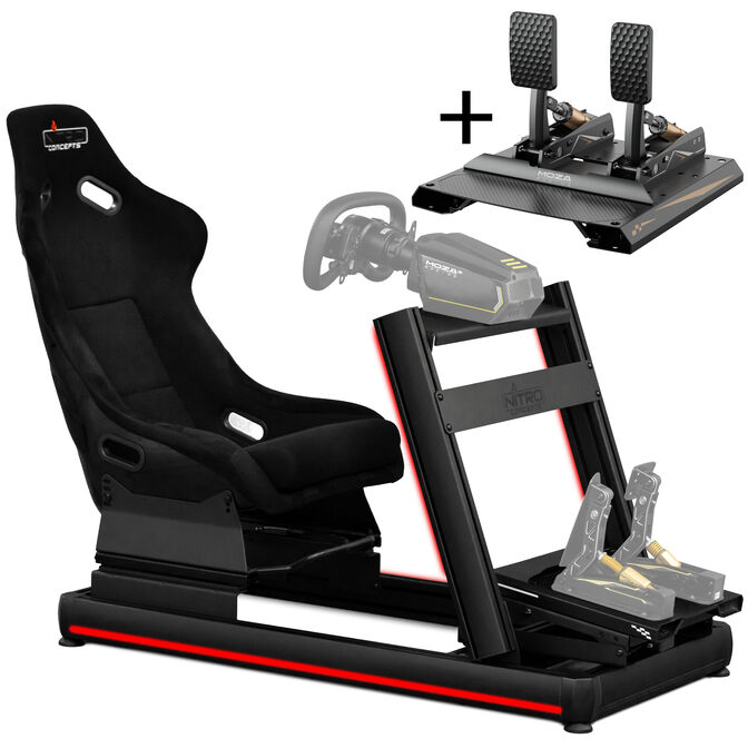 Nitro Concepts E-Racer - LED Bundle with pedal selection image number 0