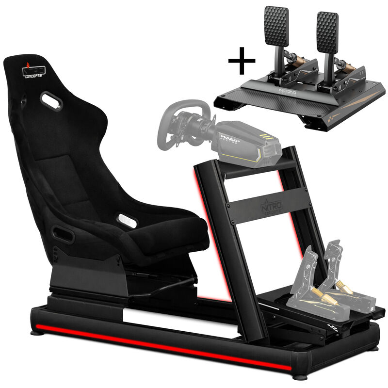 Nitro Concepts E-Racer - LED Bundle mit Pedalauswahl GABU-512
