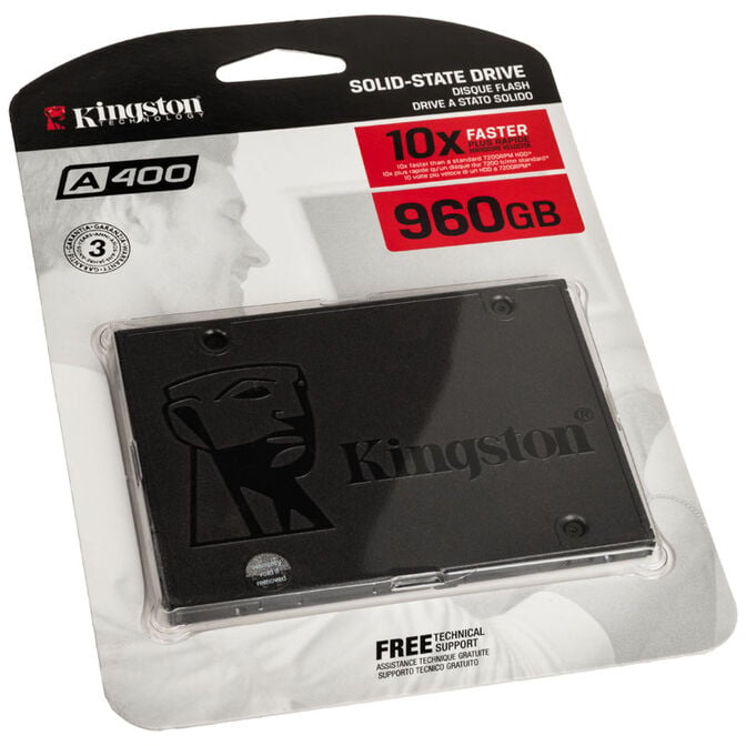 Kingston SSDNow A400 Series 2.5 Inch SSD, SATA 6G - 960 GB image number 3