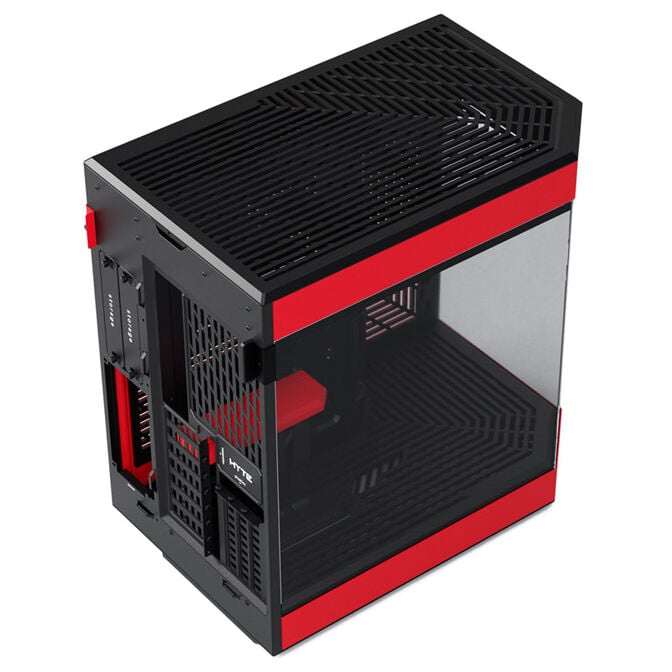 Hyte Y60 Midi Tower, Tempered Glass - schwarz/rot image number 2
