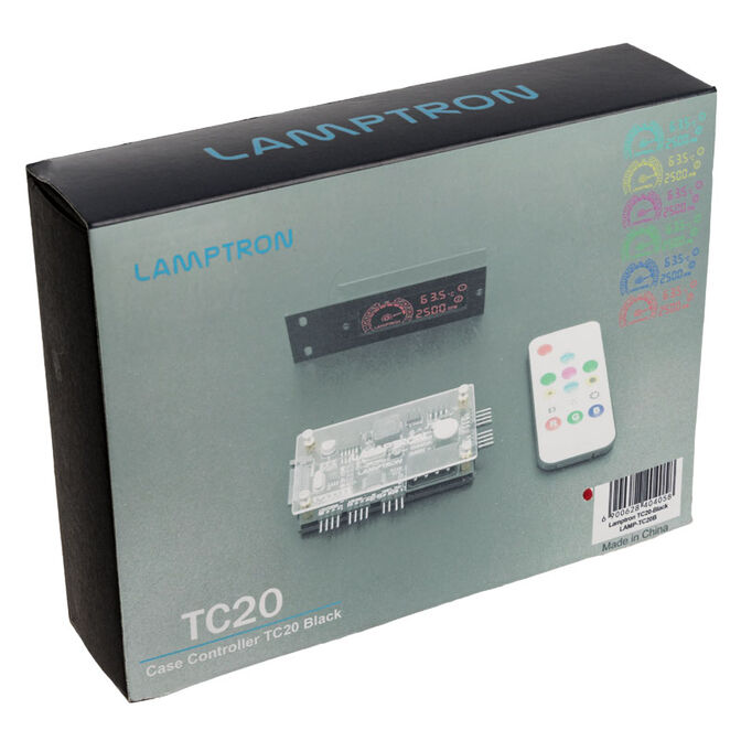 Lamptron TC20 PCI RGB fan and LED controller - black image number 5