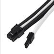 SilverStone PP07E-PCIBW 8-Pin-PCIe auf 6+2-Pin-PCIe Verl&auml;ngerung, 250mm - Schwarz/Wei&szlig; image number null