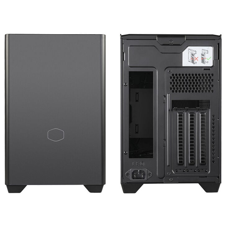 Cooler Master MasterBox NR200P V2 Mini-ITX Gehäuse, Tempered Glass - schwarz image number 2