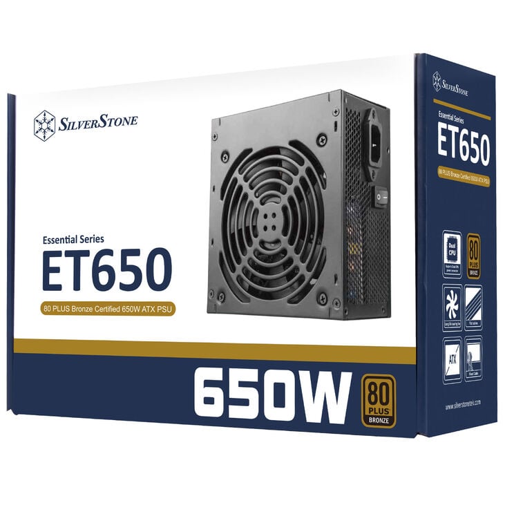 SilverStone SST-ET650-B v1.4 Strider Essential Series 80 PLUS Bronze - 650 Watt image number 4