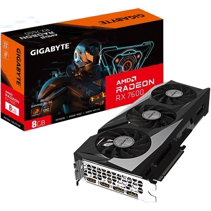 GIGABYTE Radeon RX 7600 Gaming OC, 8192 MB GDDR6 image number 0
