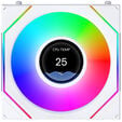 Lian Li UNI FAN SL-INF LCD FLEX Wireless Fan, ARGB and LCD - Reverse Blade, 120mm, white image number null