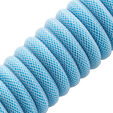 CableMod PRO Coiled Keyboard Cable USB-C zu USB Typ A, Blueberry Cheesecake - 150cm image number null