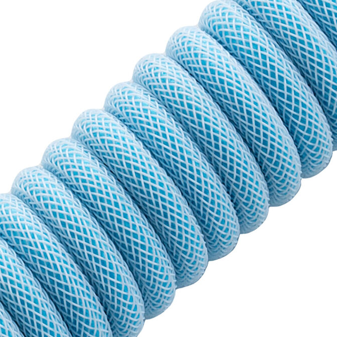 CableMod PRO Coiled Keyboard Cable USB-C zu USB Typ A, Blueberry Cheesecake - 150cm image number 1