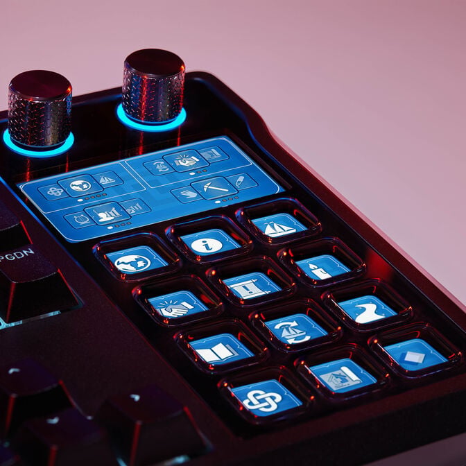 CORSAIR Galleon 100 SD Gaming-Tastatur, Full-Size, integriertes Stream Deck, Hot-Swap, DE - schwarz image number 17