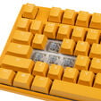 Ducky One 3 Yellow TKL Gaming Keyboard, RGB LED - MX-Speed-Silver (US) image number null
