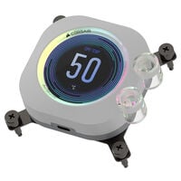 Corsair Hydro X Series XC7 RGB Elite LCD CPU Water Block LGA 1700, AM4 / AM5 - white