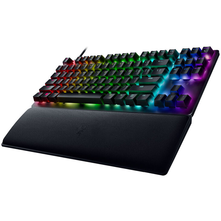 Razer Huntsman V2 Gaming Tastatur, TKL, Red Switch - schwarz image number 3